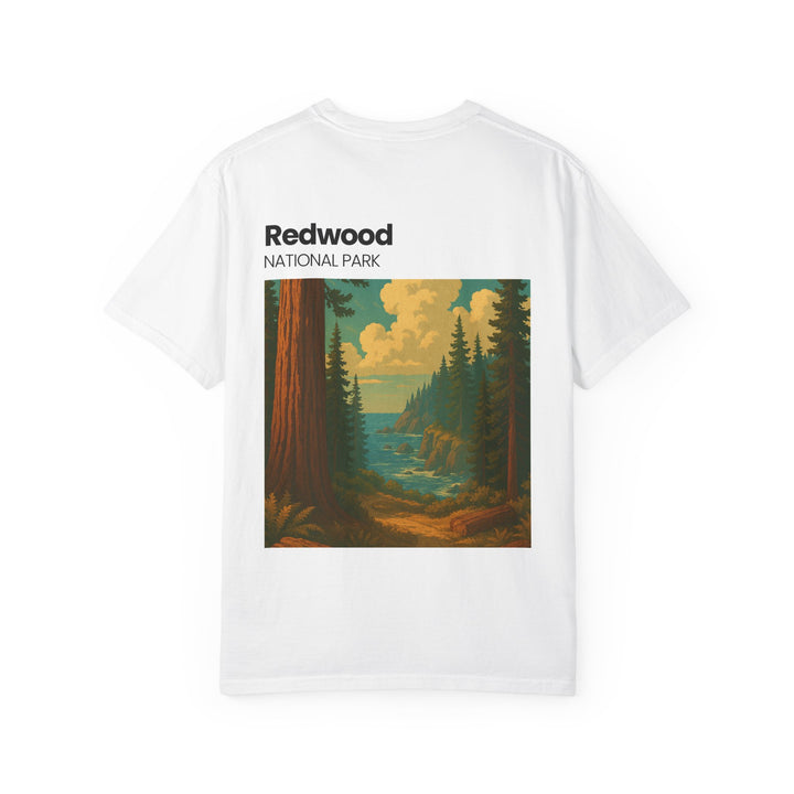 Redwood National Park landscape T-Shirt | Vintage nature scene