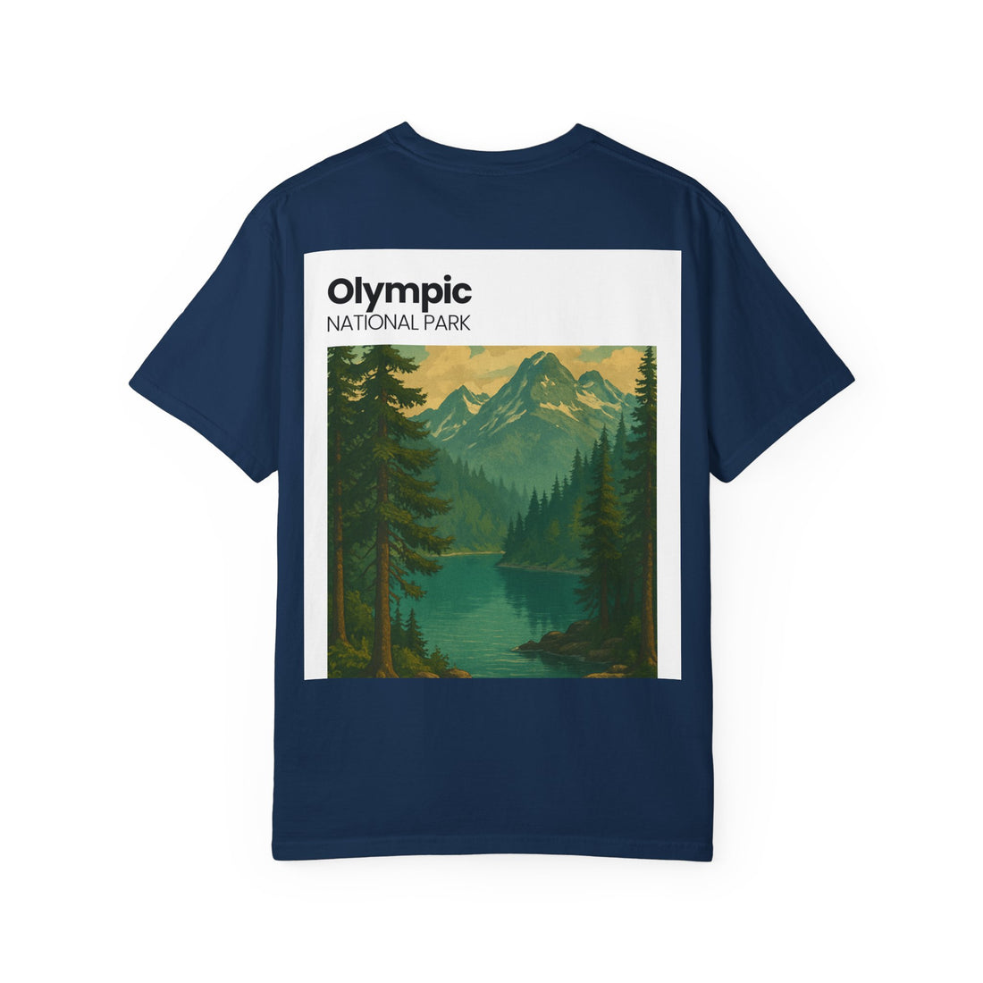 Olympic National Park landscape T-Shirt | mountain lake forest tee