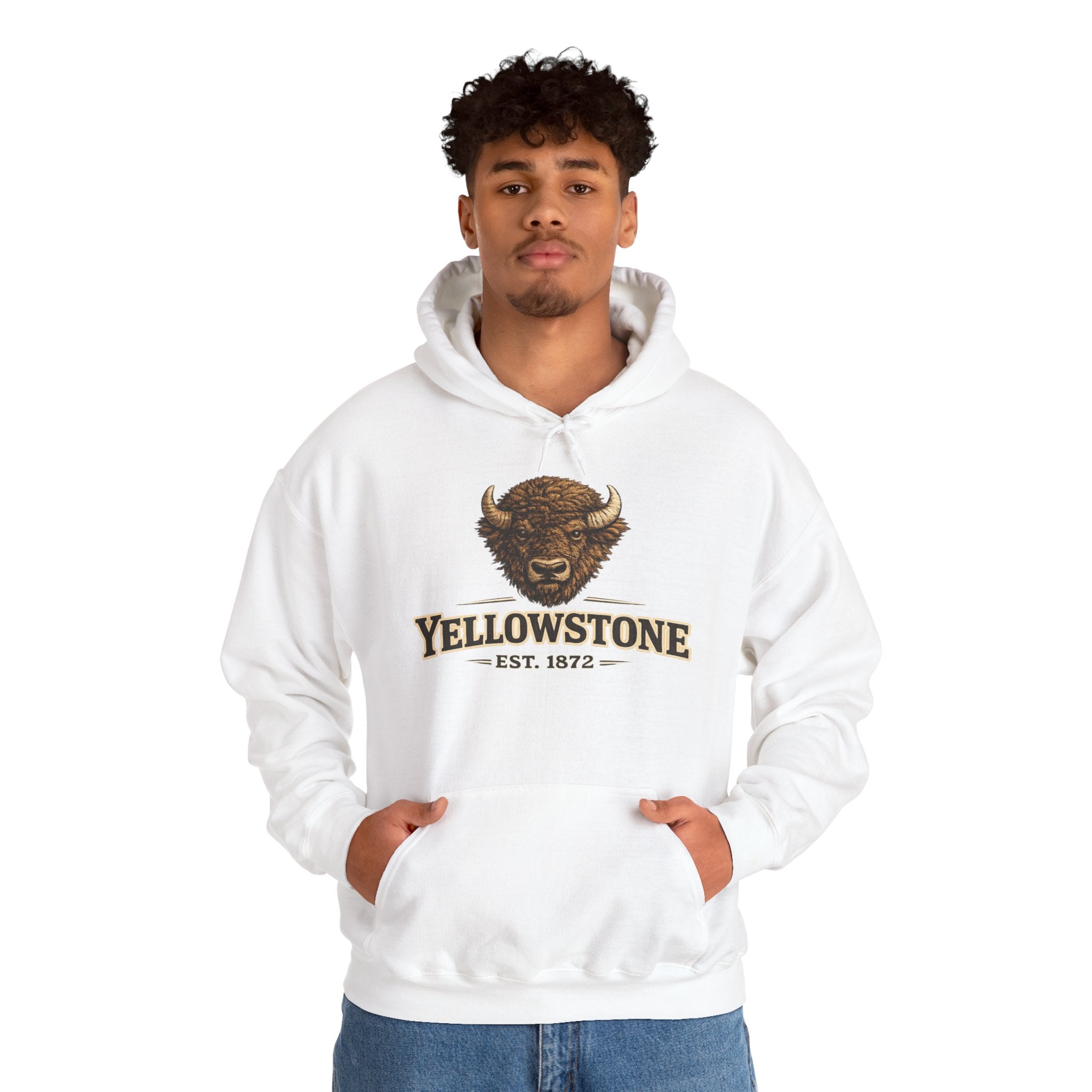 Yellowstone Bison Hoodie – Where the Wild Still Roams
