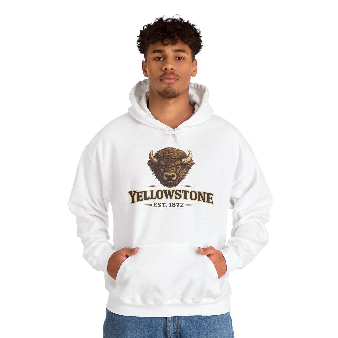 Yellowstone Bison Hoodie – Where the Wild Still Roams