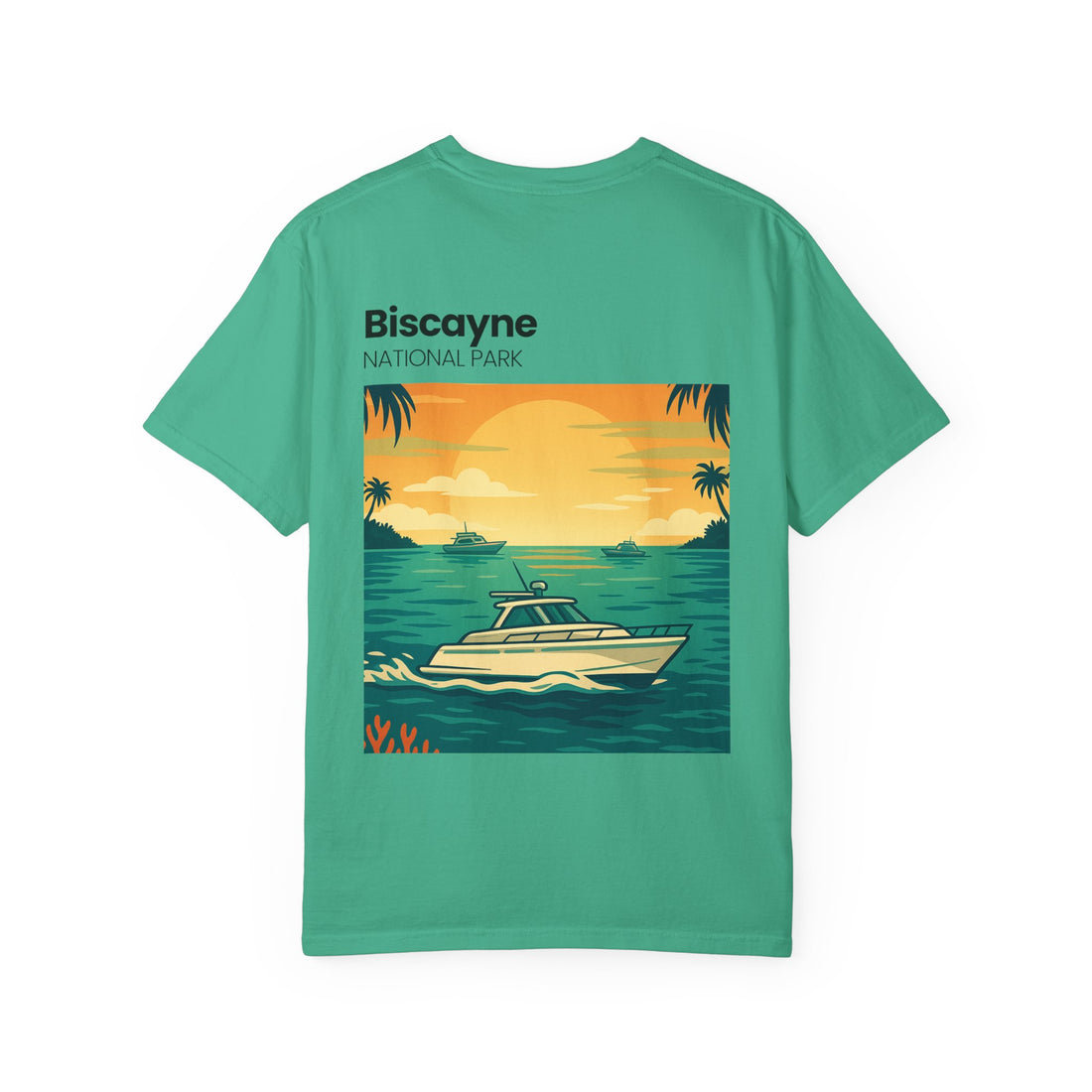 Biscayne National Park Boat Sunset T-Shirt