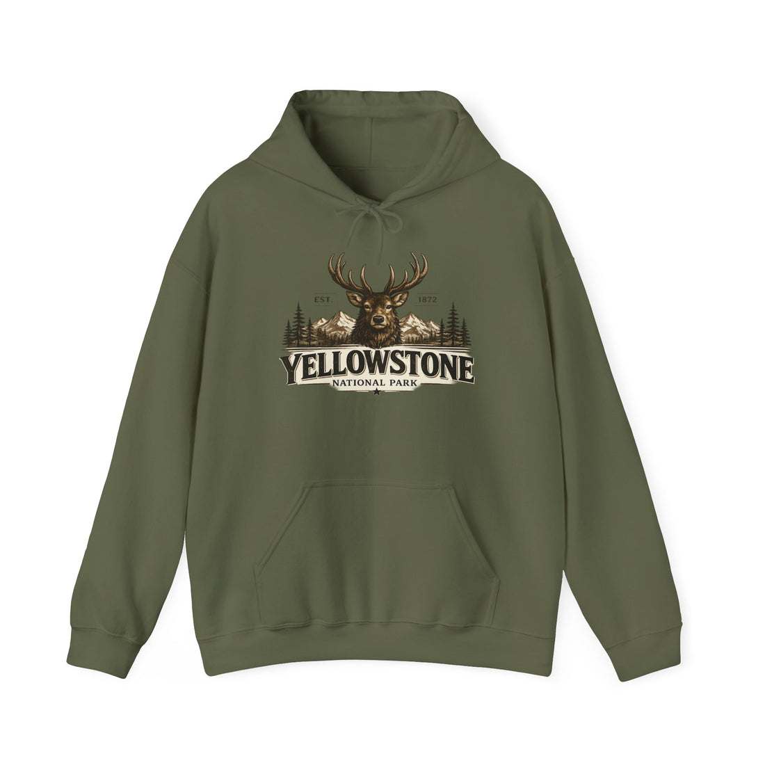 Yellowstone Elk Hoodie – Where the Wild Still Roams