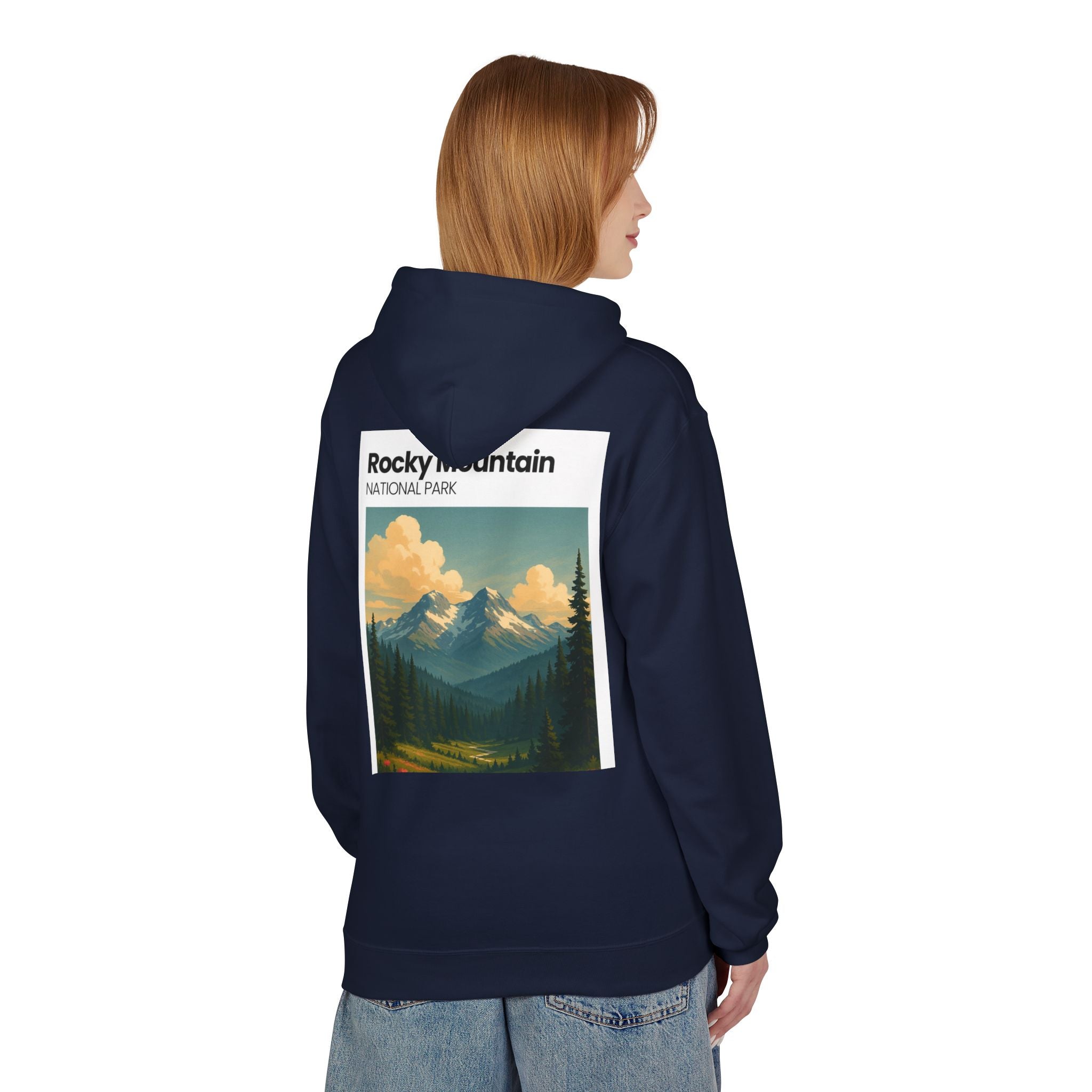 Rocky Mountain National Park Hoodie | Vintage Landscape Print