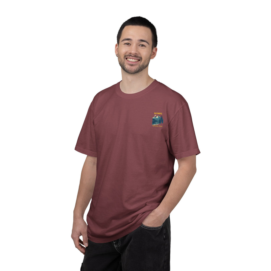 Olympic National Park landscape T-Shirt | mountain lake forest tee
