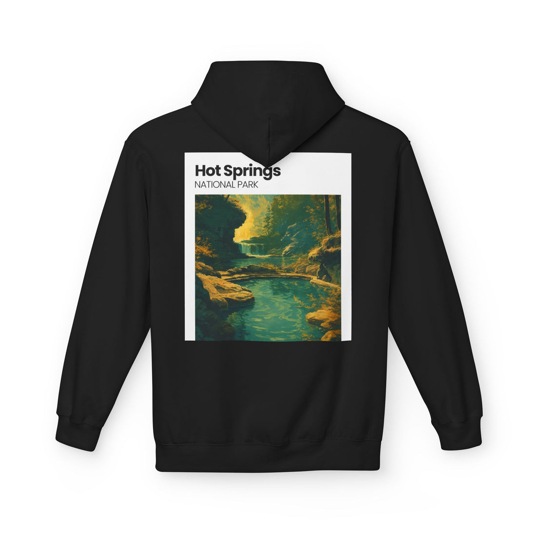 Hot Springs National Park Hoodie | Scenic Thermal Pool Illustration