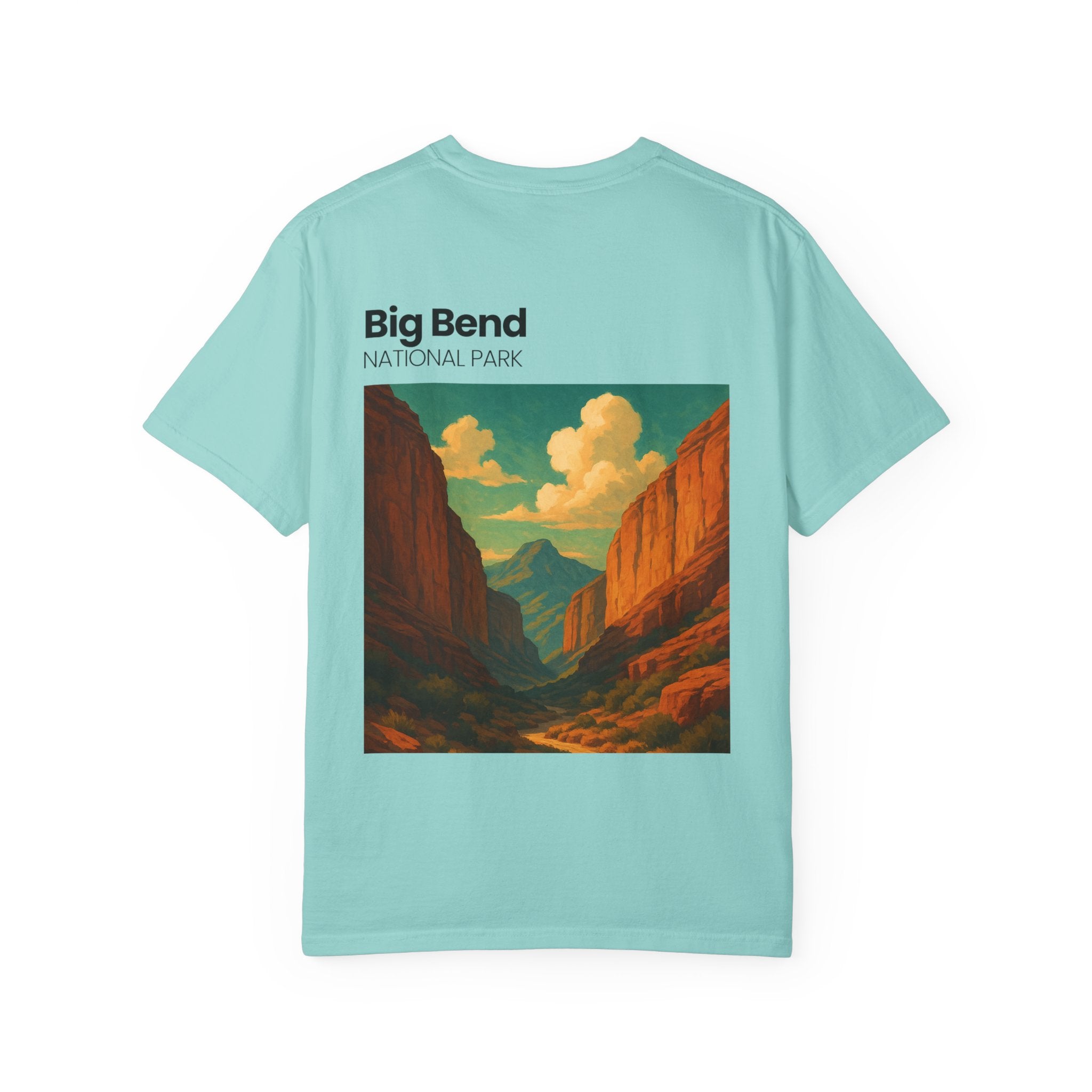 Big Bend National Park Vintage Canyon Poster T-Shirt | Scenic Landscape Tee