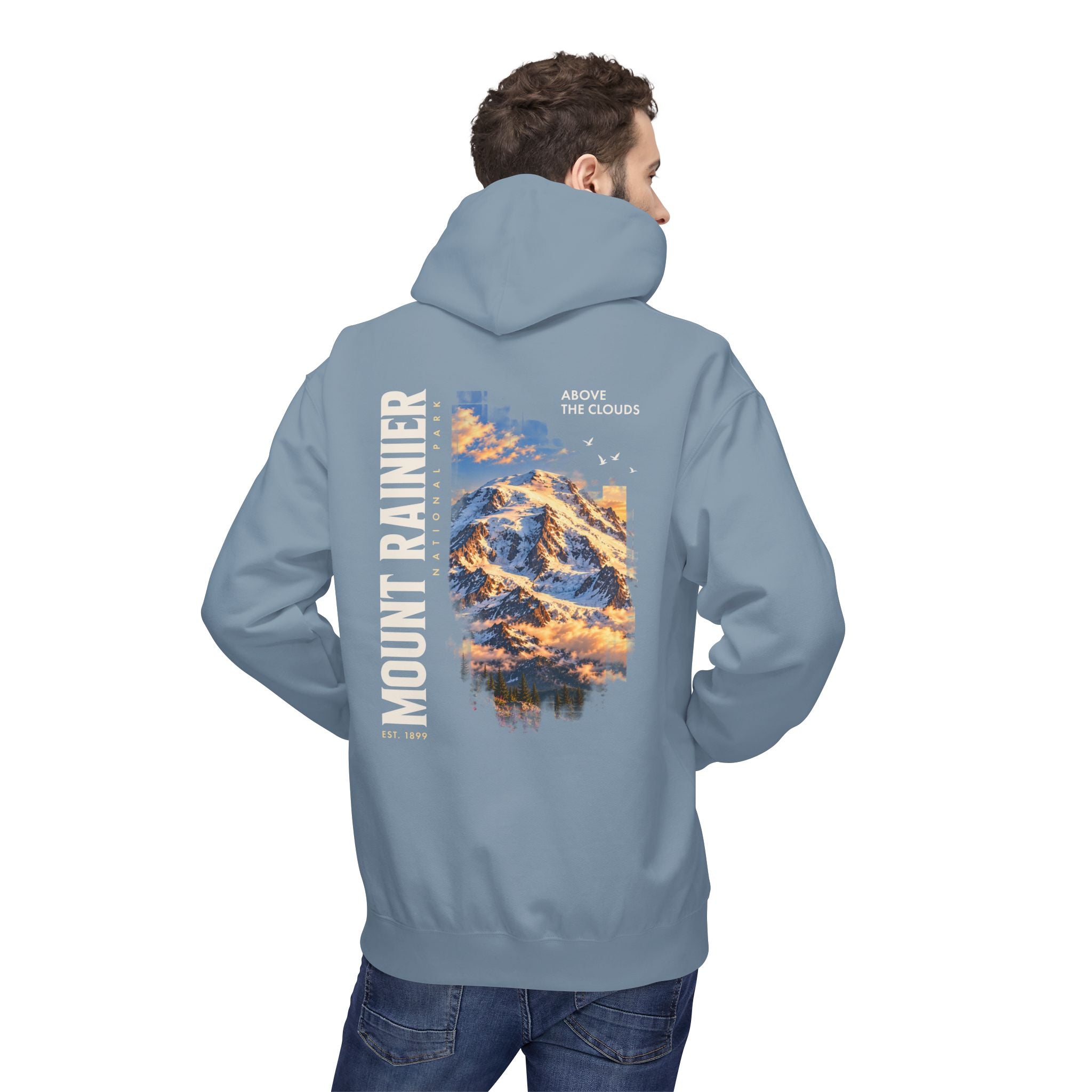 Mount Rainier National Park – Rainier Peak Graphic Hoodie