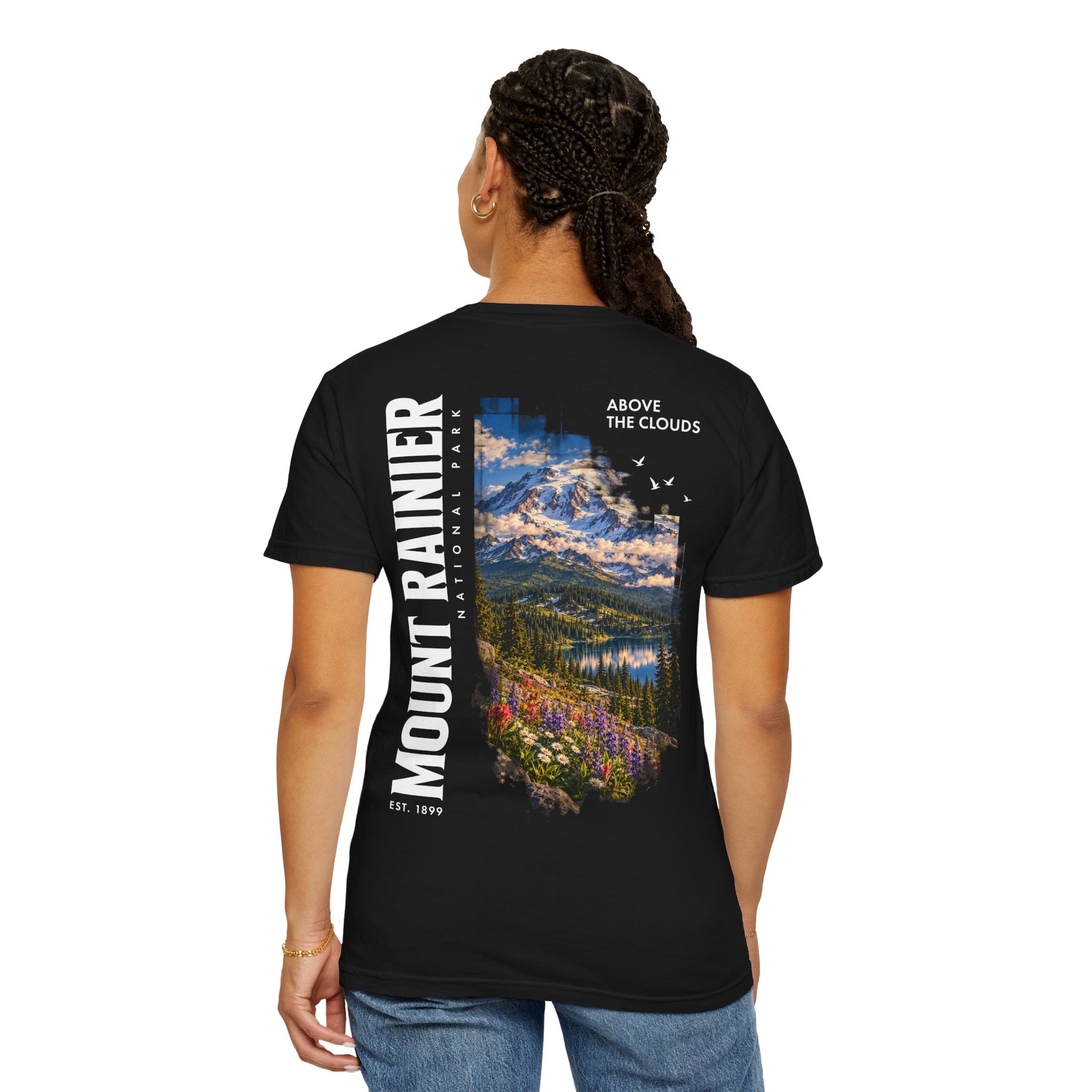 Mount Rainier National Park – Alpine Scene Graphic T-Shirt