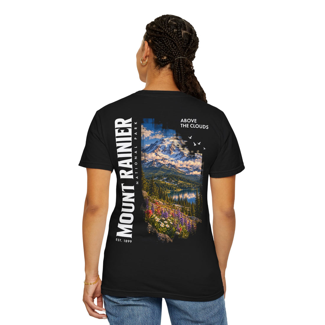 Mount Rainier National Park – Alpine Scene Graphic T-Shirt