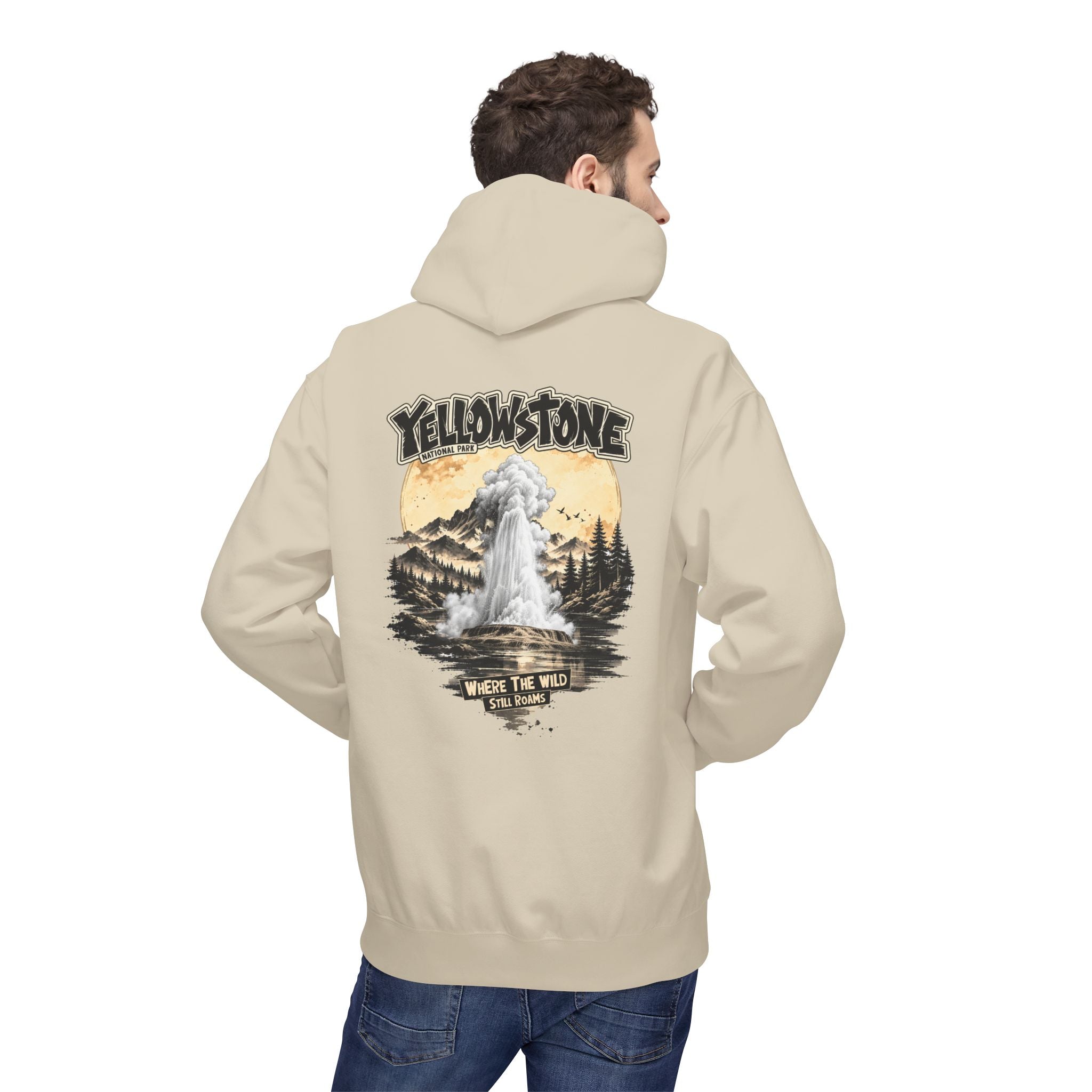 Yellowstone Old Faithful – Where the Wild Still Roams Hoodie