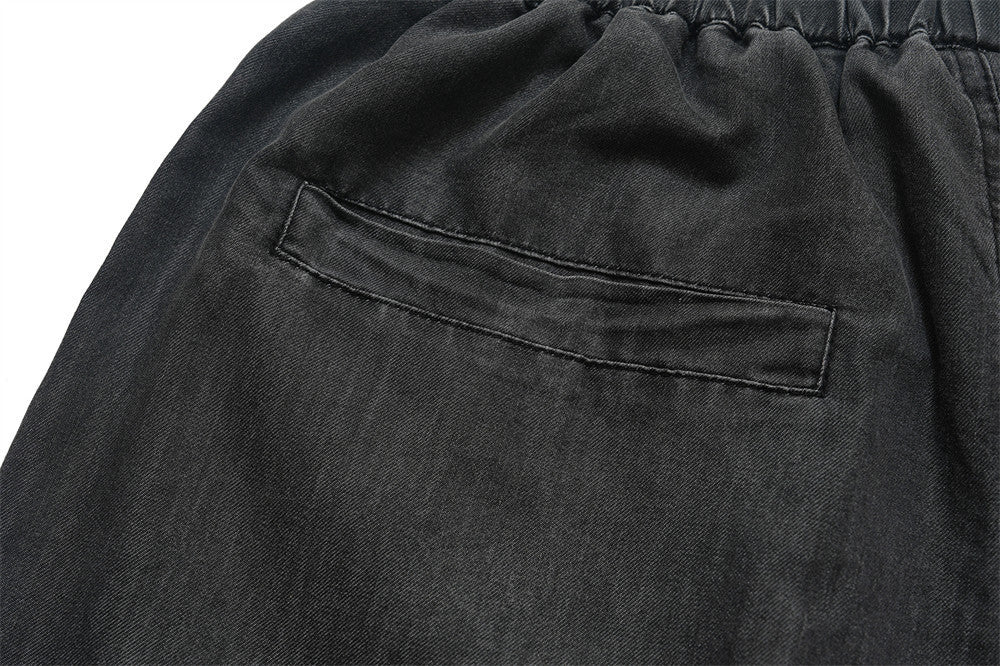 Patch Decoration Denim Shorts For Men