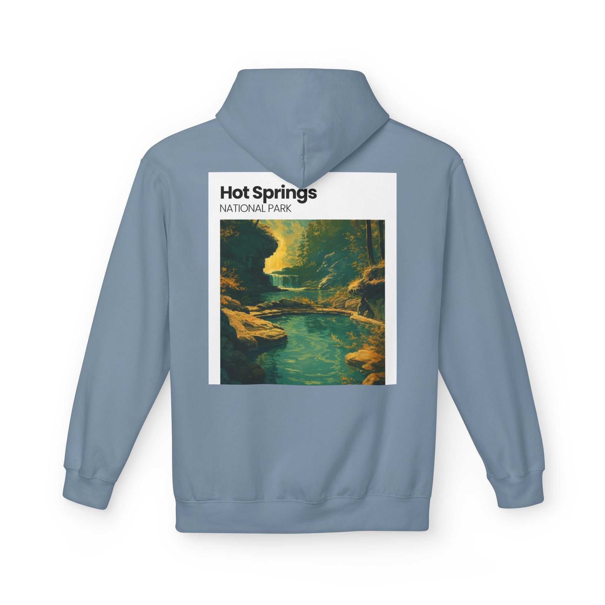 Hot Springs National Park Hoodie | Scenic Thermal Pool Illustration