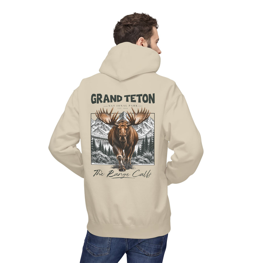 Grand Teton National Park Moose Graphic hoodie