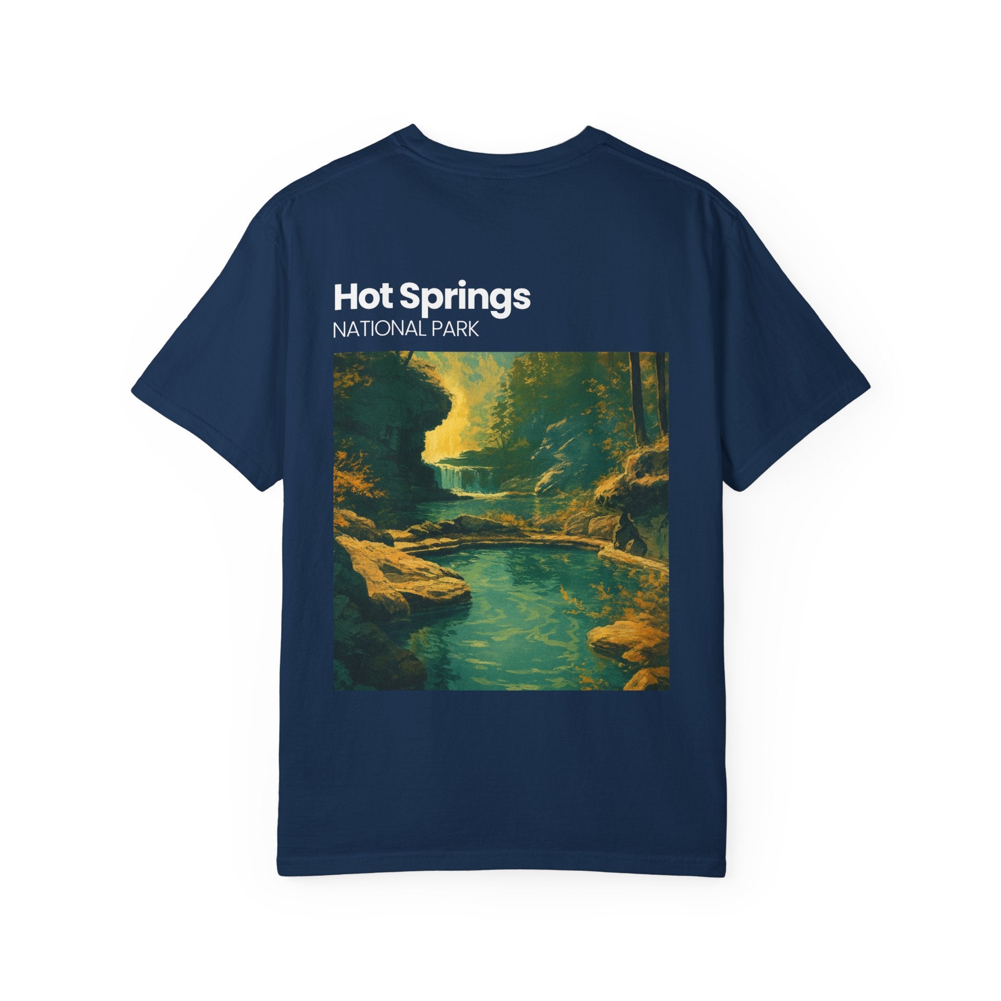 Hot Springs National Park graphic T-shirt | Scenic Hot Spring Illustration