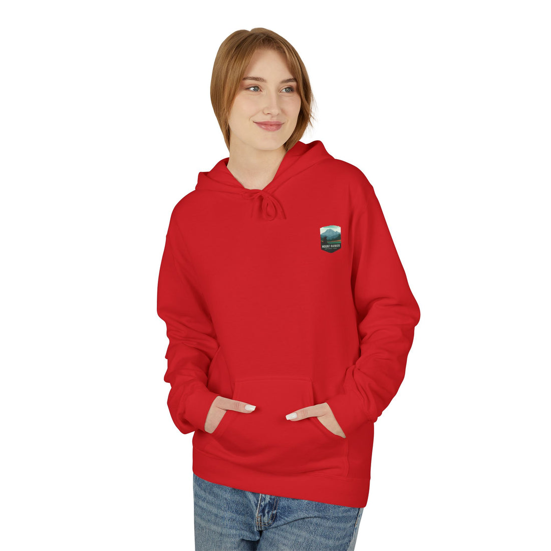 Mount Rainier National Park Hoodie | Vintage Landscape Mountain Design