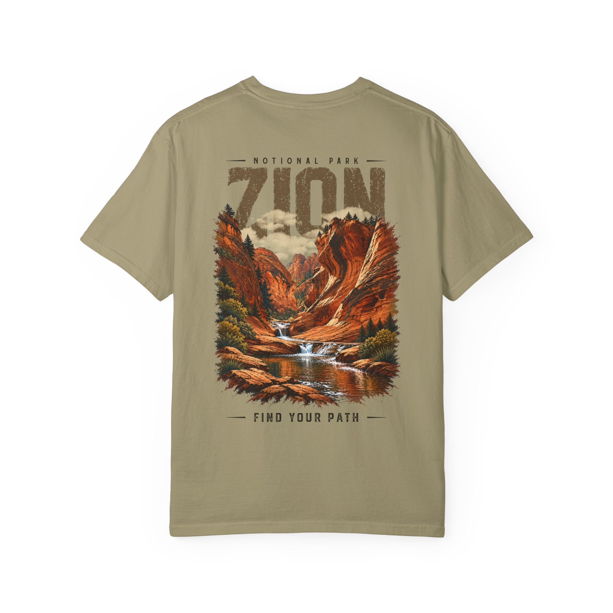 Red Cliffs Zion National Park Vintage Graphic T-Shirt