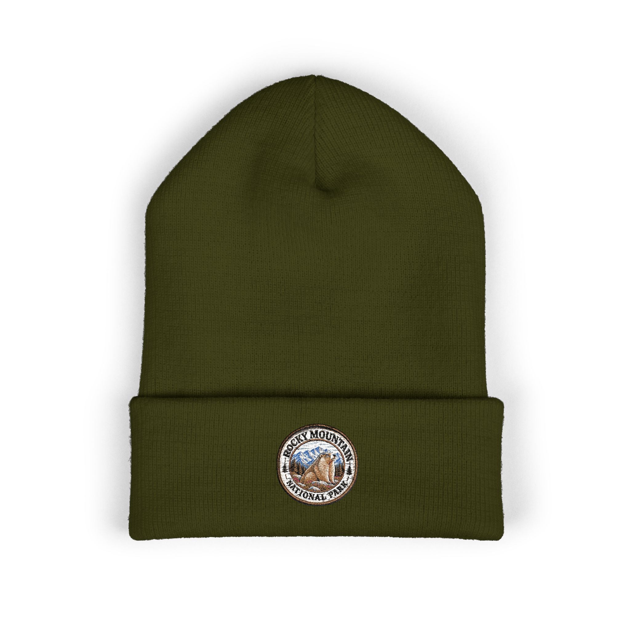 Rocky Mountain National Park Marmot Beanie Round Logo