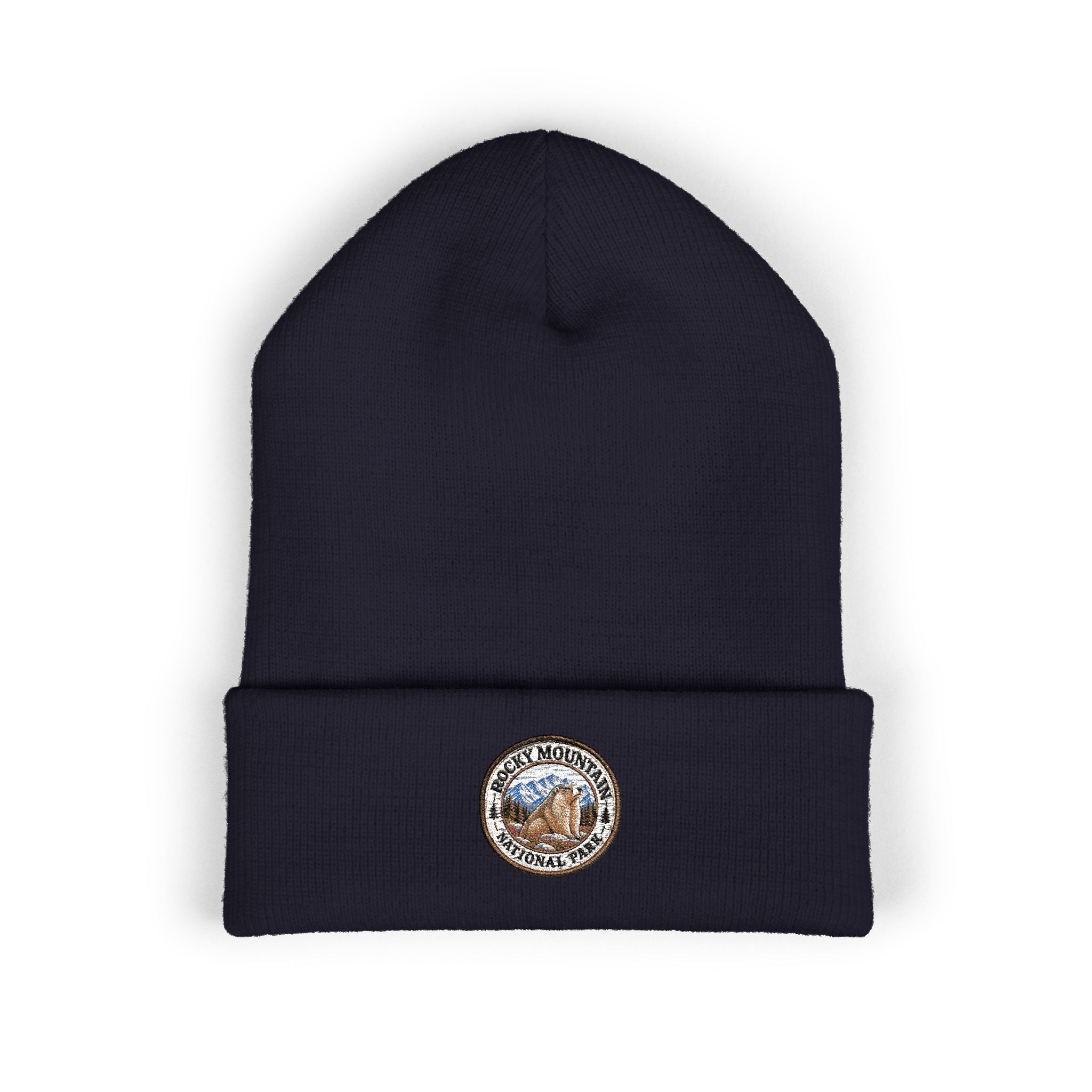 Rocky Mountain National Park Marmot Beanie Round Logo