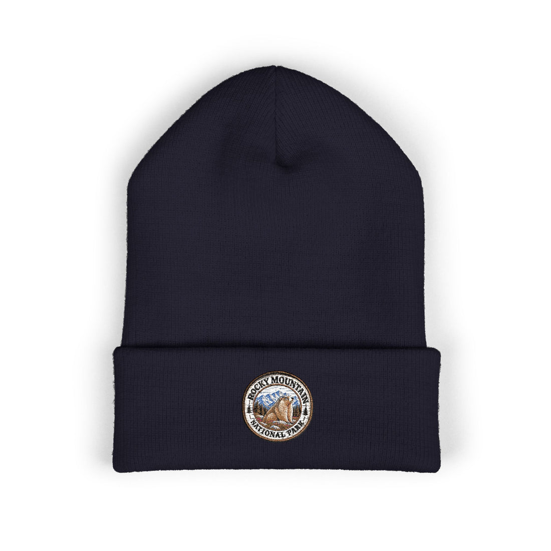 Rocky Mountain National Park Marmot Beanie Round Logo