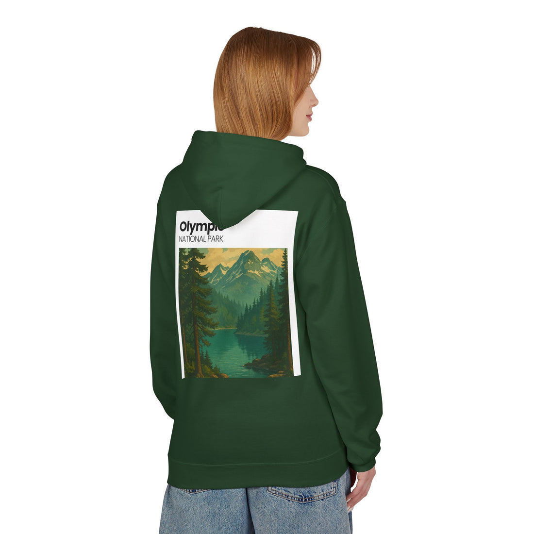Olympic National Park landscape Hoodie | Mountain Lake Scenic Apparel