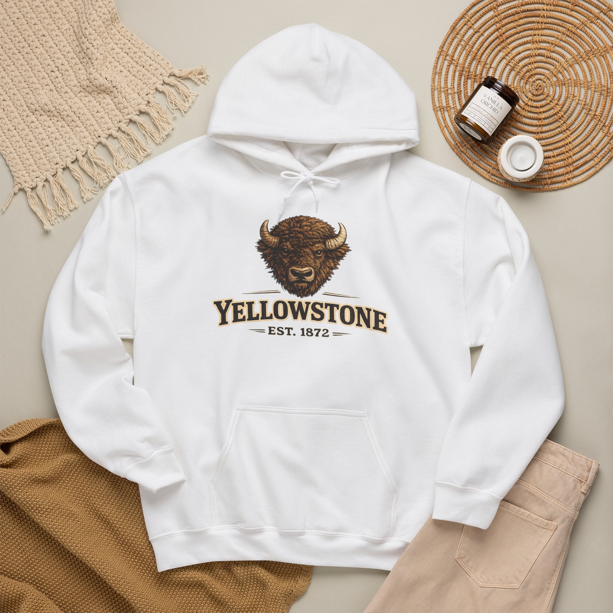 Yellowstone Bison Hoodie – Where the Wild Still Roams
