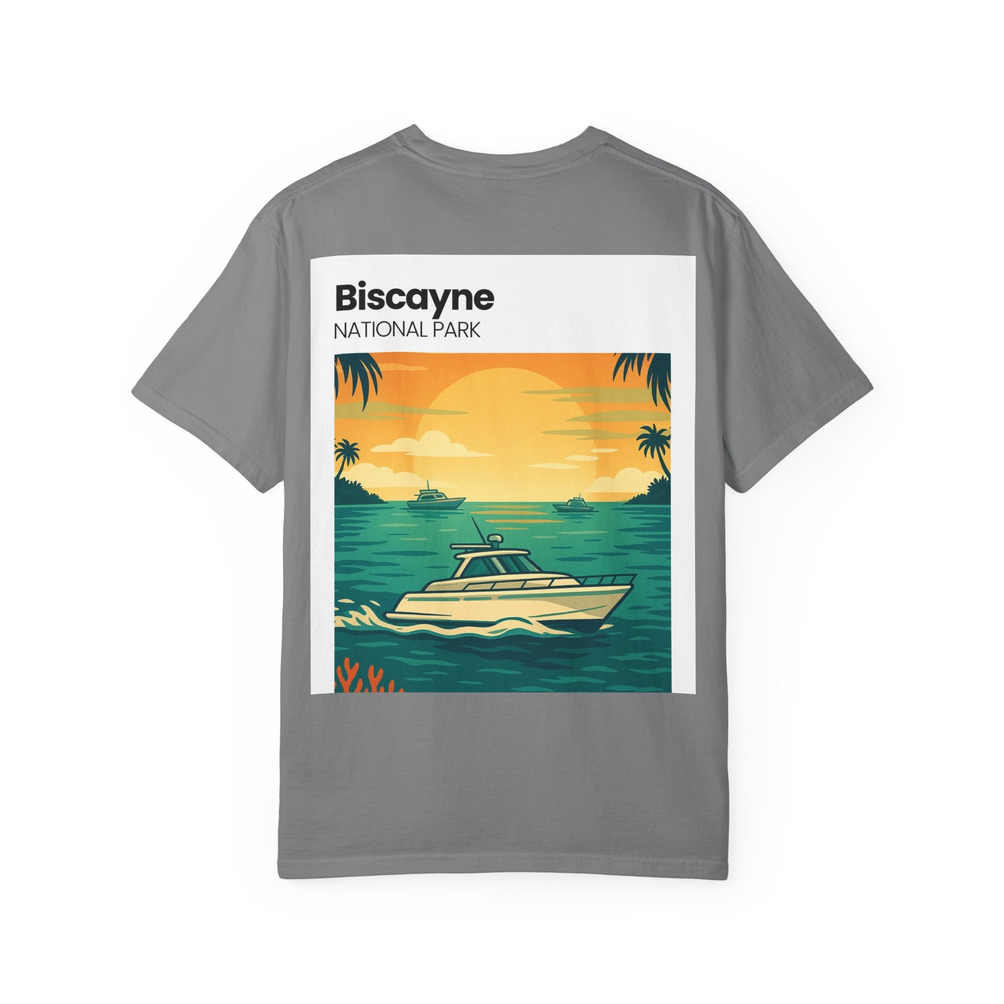 Biscayne National Park Boat Sunset T-Shirt