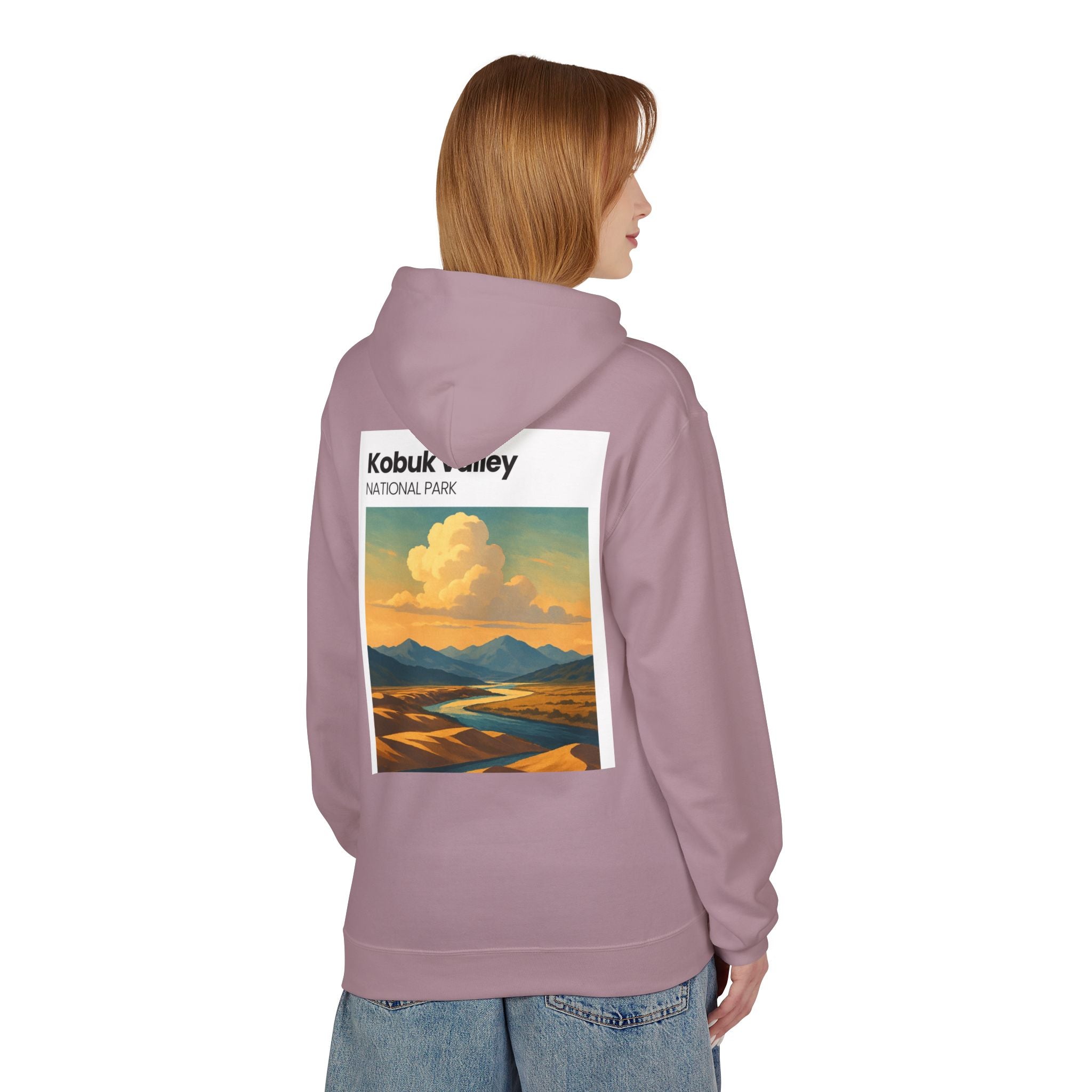 Kobuk Valley National Park landscape Hoodie | Vintage travel poster style
