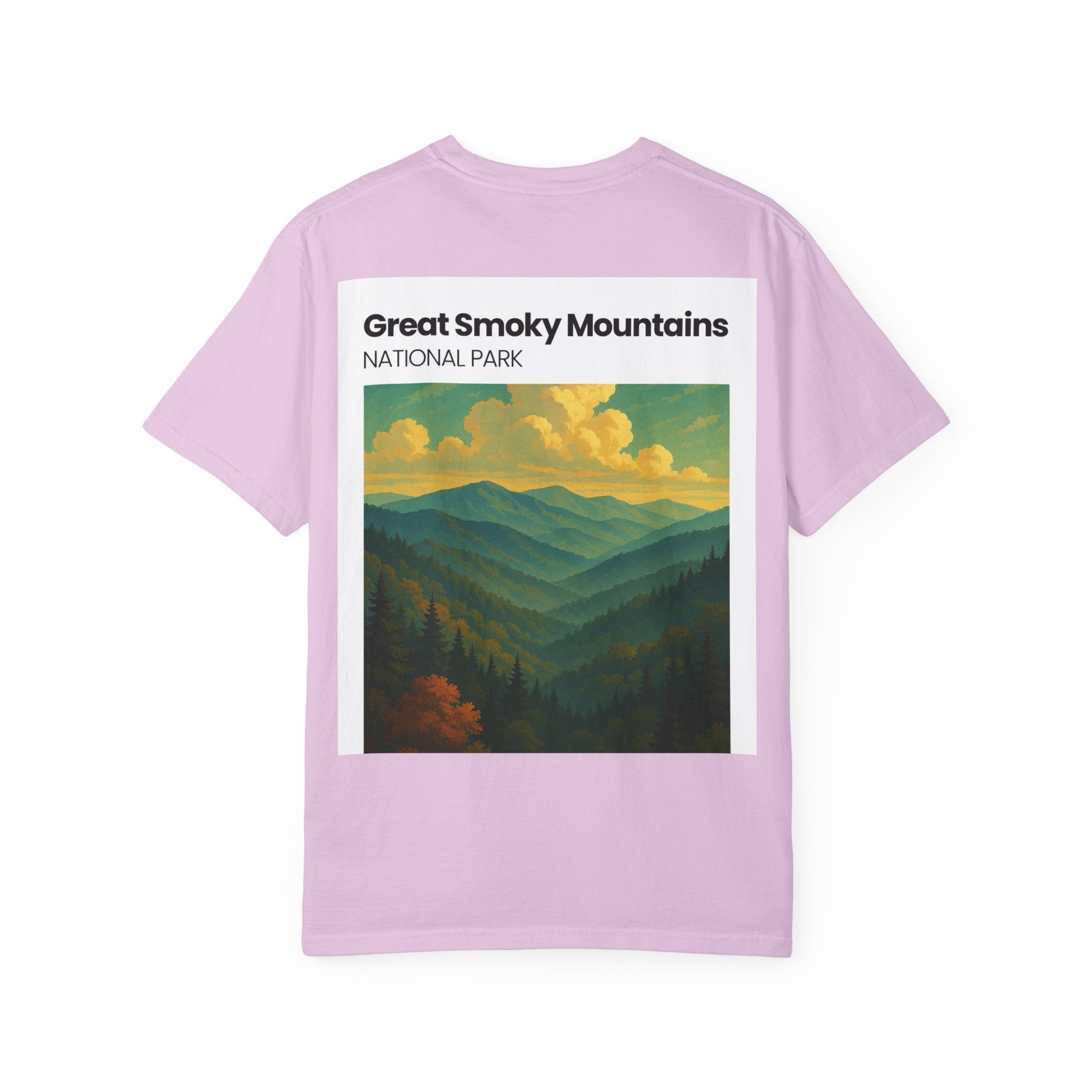 Great Smoky Mountains landscape T-shirt | National Park vintage poster