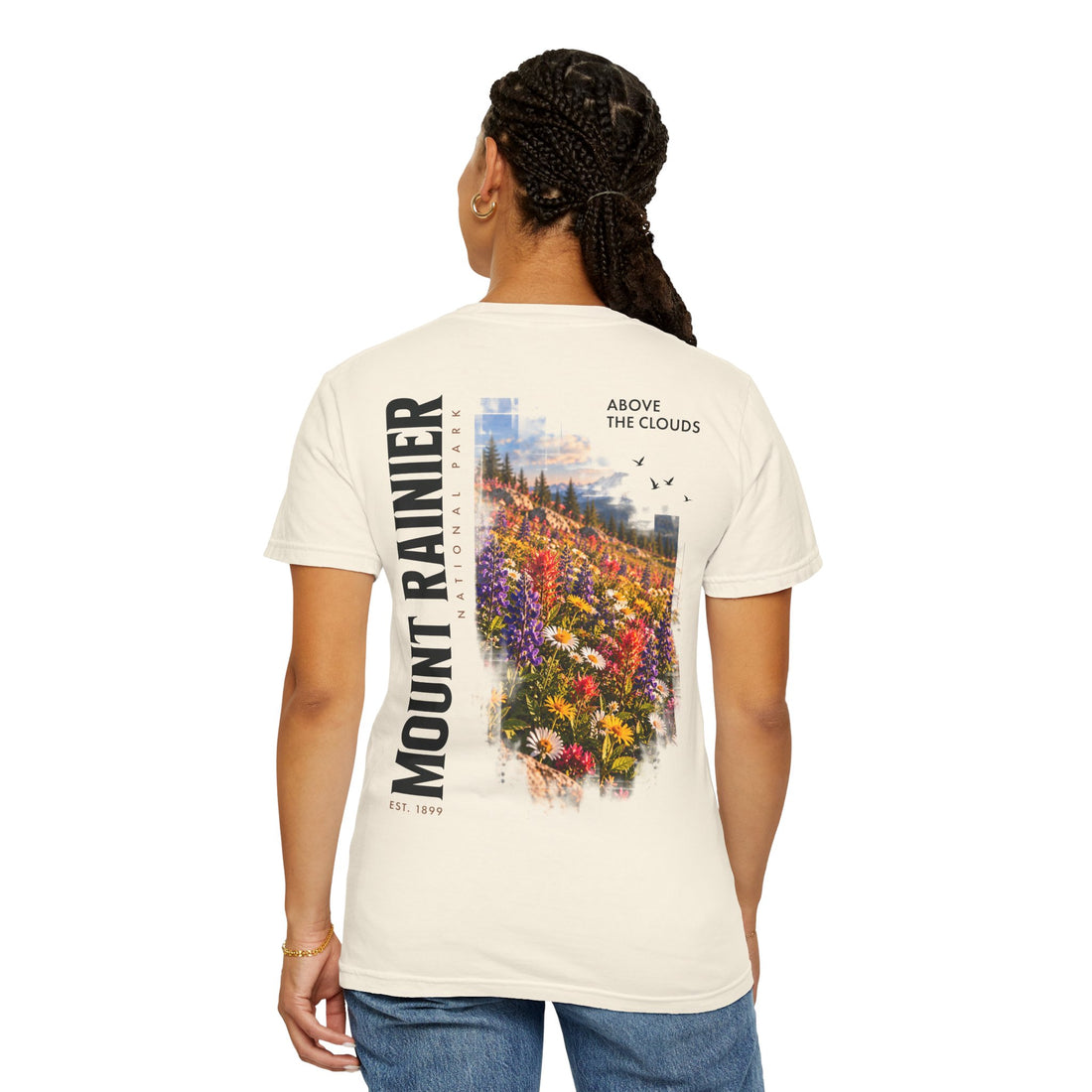 Mount Rainier National Park – Wildflower Meadow Graphic T-Shirt