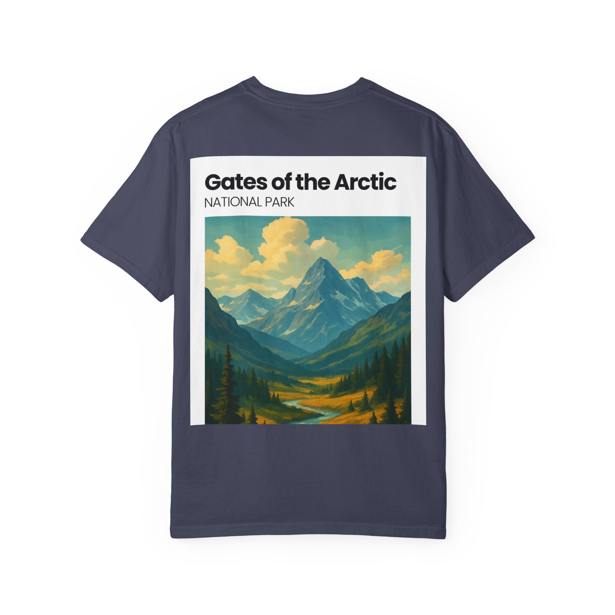 Gates of the Arctic Mountain Landscape T-shirt | National Park Poster Artwork