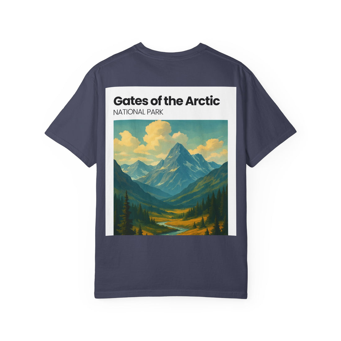 Gates of the Arctic Mountain Landscape T-shirt | National Park Poster Artwork
