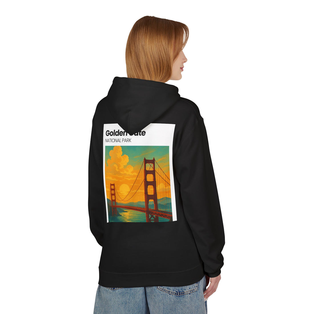 Golden Gate National Park illustration Hoodie | Golden Gate Bridge travel sweatshirt