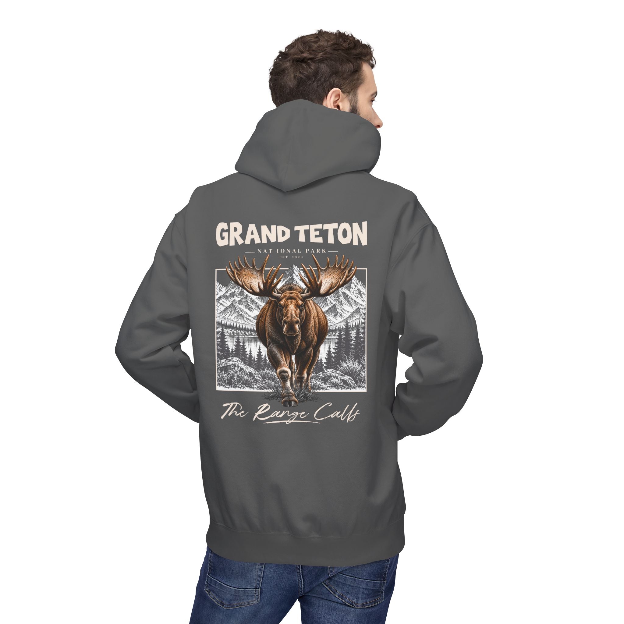 Grand Teton National Park Moose Graphic hoodie