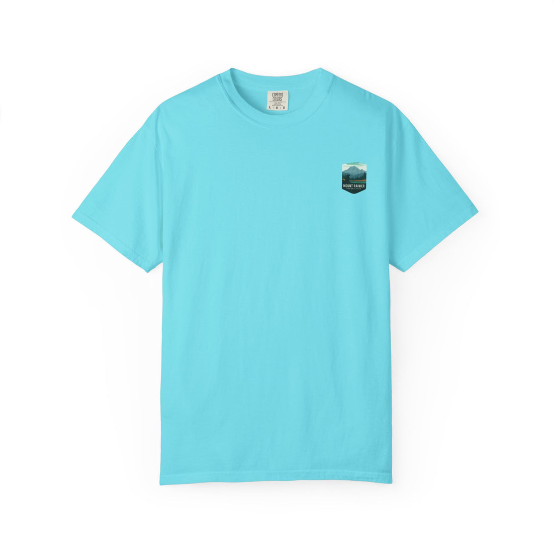 Mount Rainier National Park Poster T-Shirt | Vintage Landscape Graphic