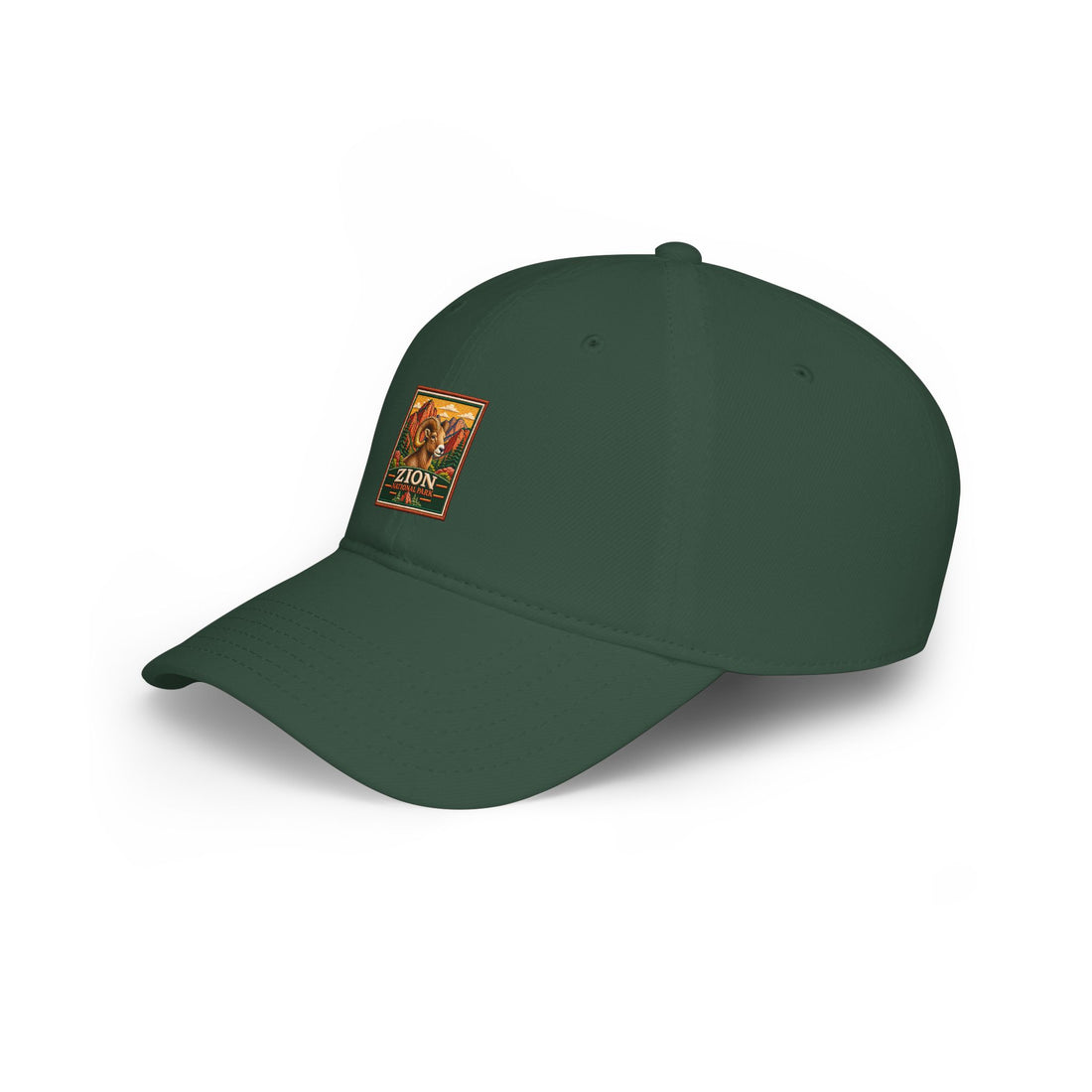 Bighorn Sheep Zion National Park Vintage Graphic Cap square logo