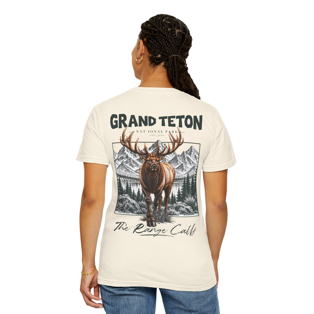 Grand Teton National Park Elk Graphic T-Shirt