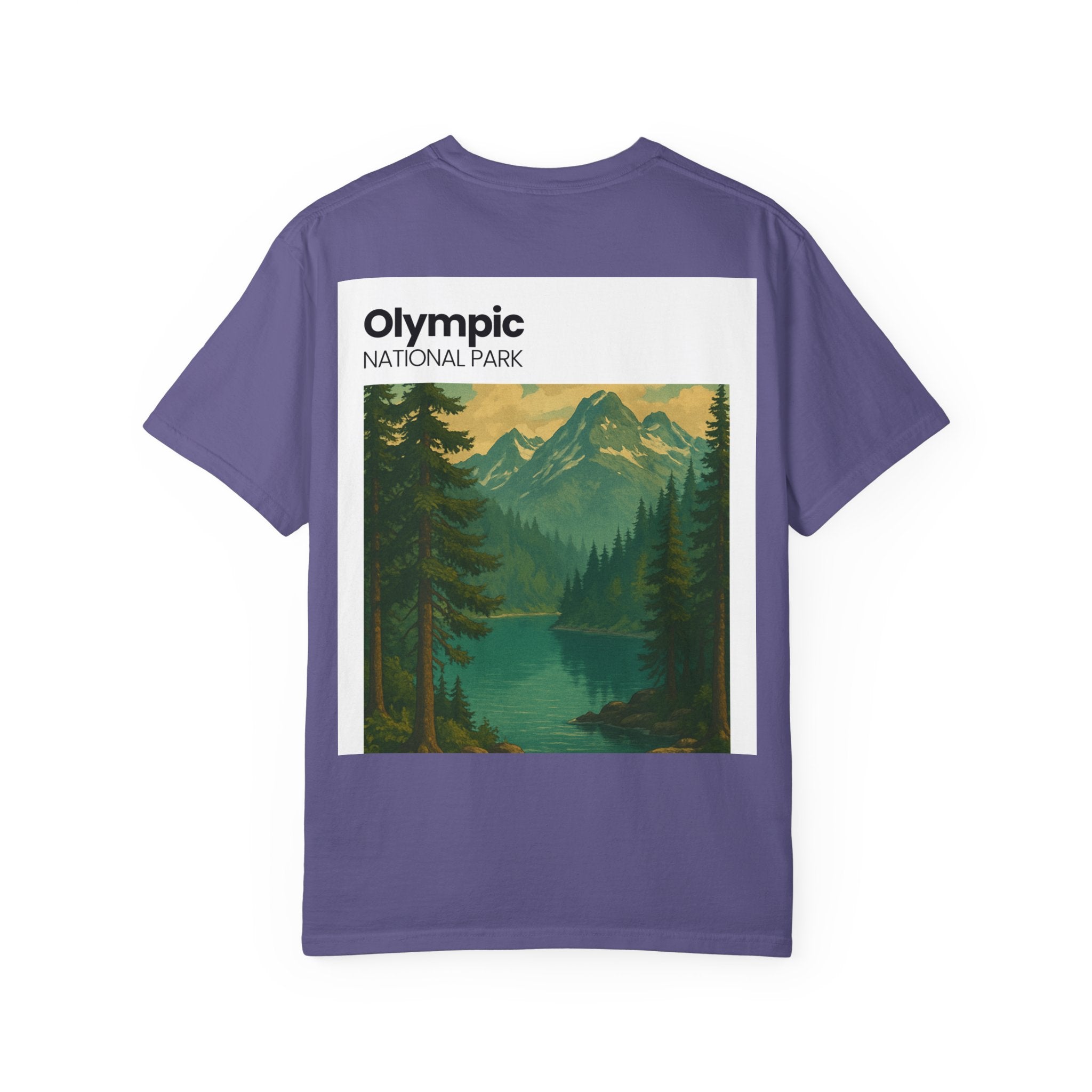 Olympic National Park landscape T-Shirt | mountain lake forest tee