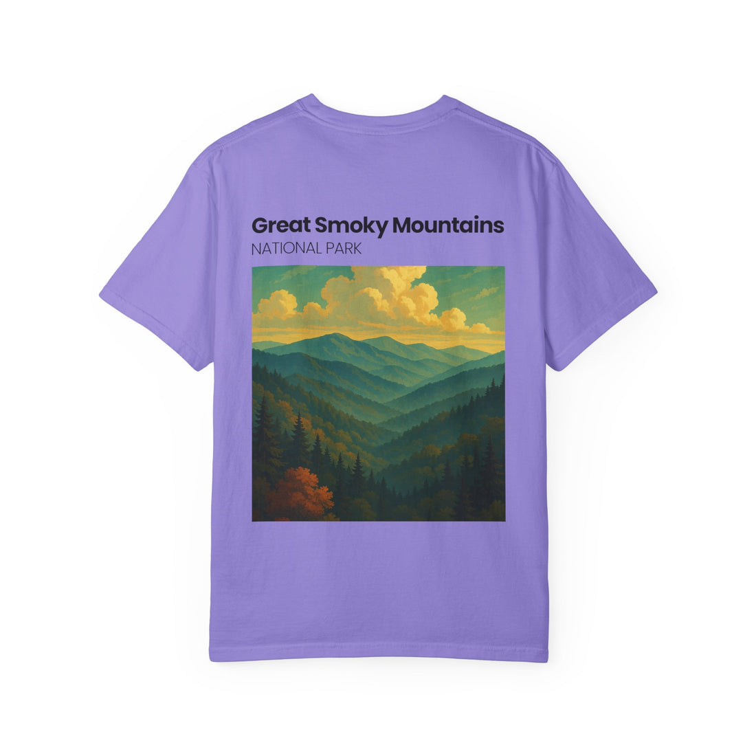 Great Smoky Mountains landscape T-shirt | National Park vintage poster