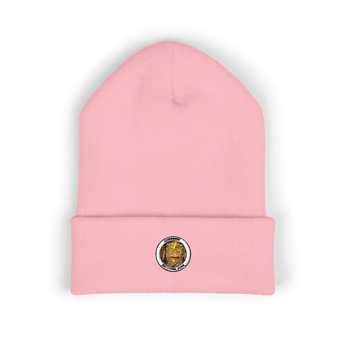 Chocolate Chip Cookie Patch Beanie | Embroidered Cuffed Beanie