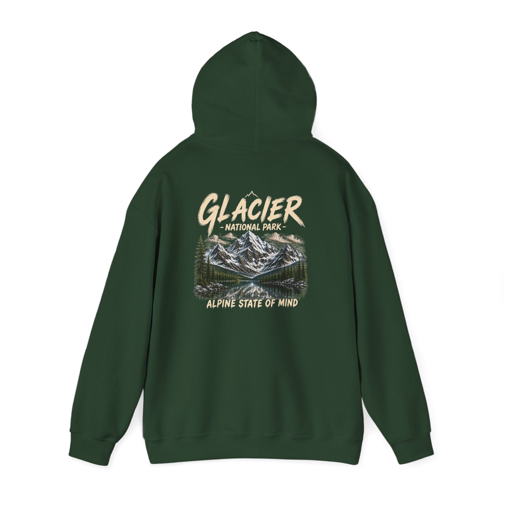 Glacier National Park Snowy Peaks Hoodie1