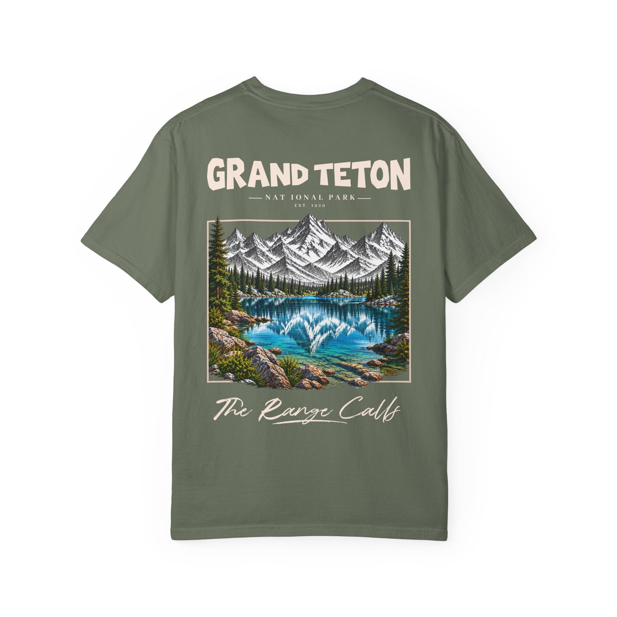 Grand Teton National Park Lake Reflection Graphic T-Shirt