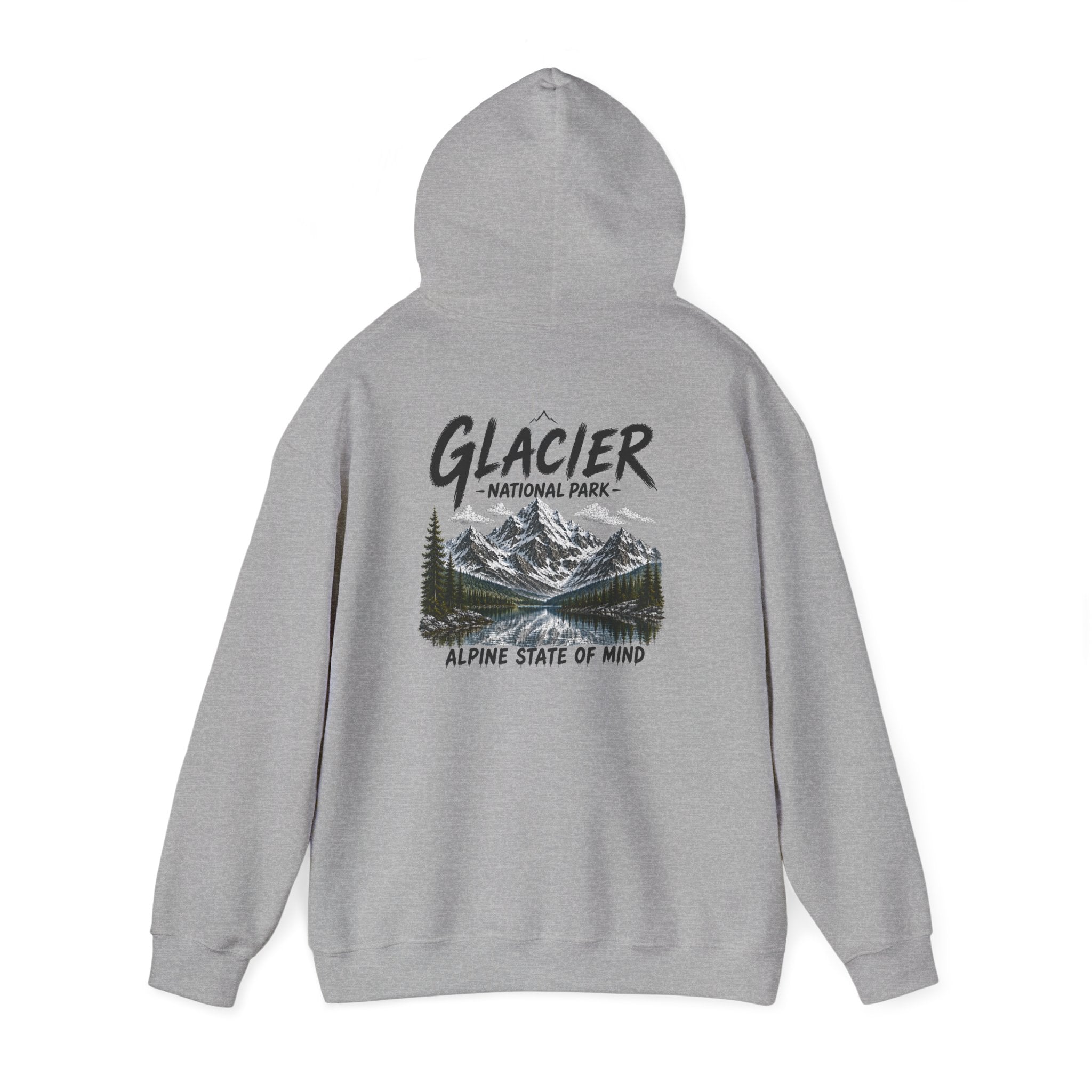 Glacier National Park Snowy Peaks Hoodie1
