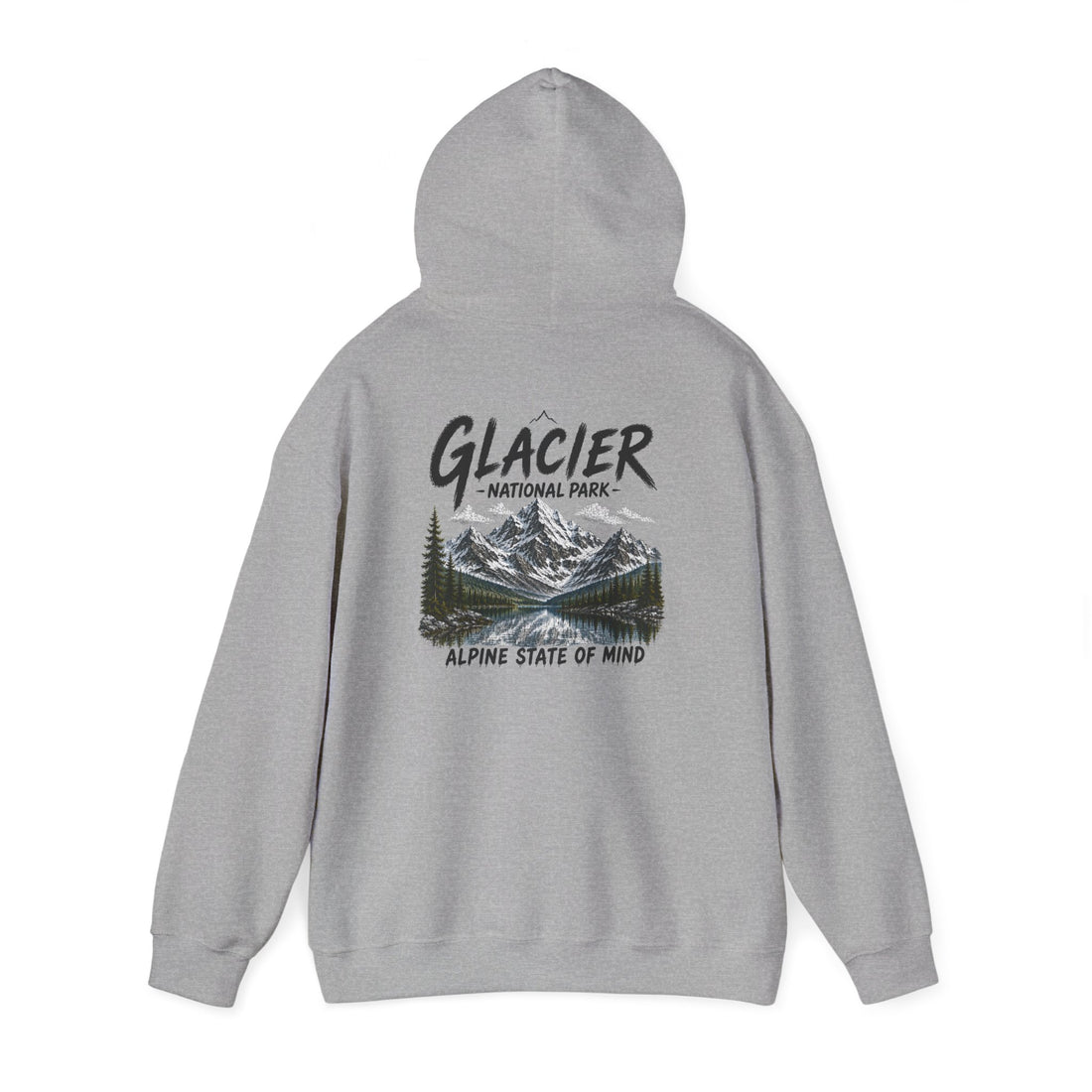 Glacier National Park Snowy Peaks Hoodie1