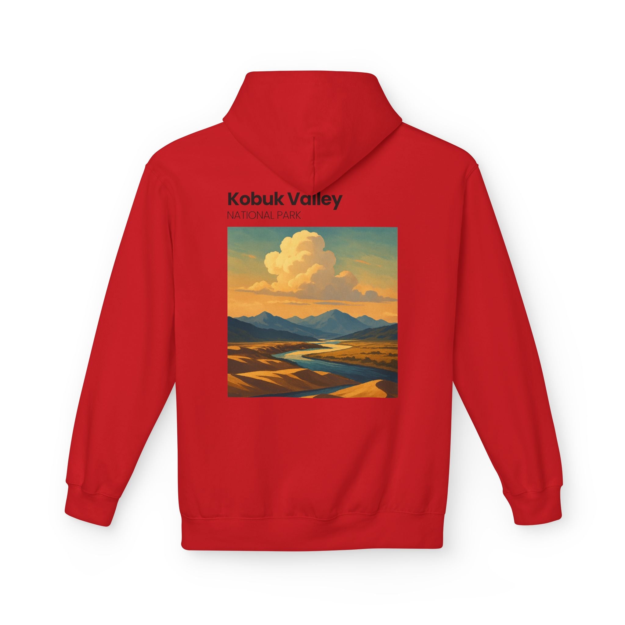 Kobuk Valley National Park landscape Hoodie | Vintage travel poster style