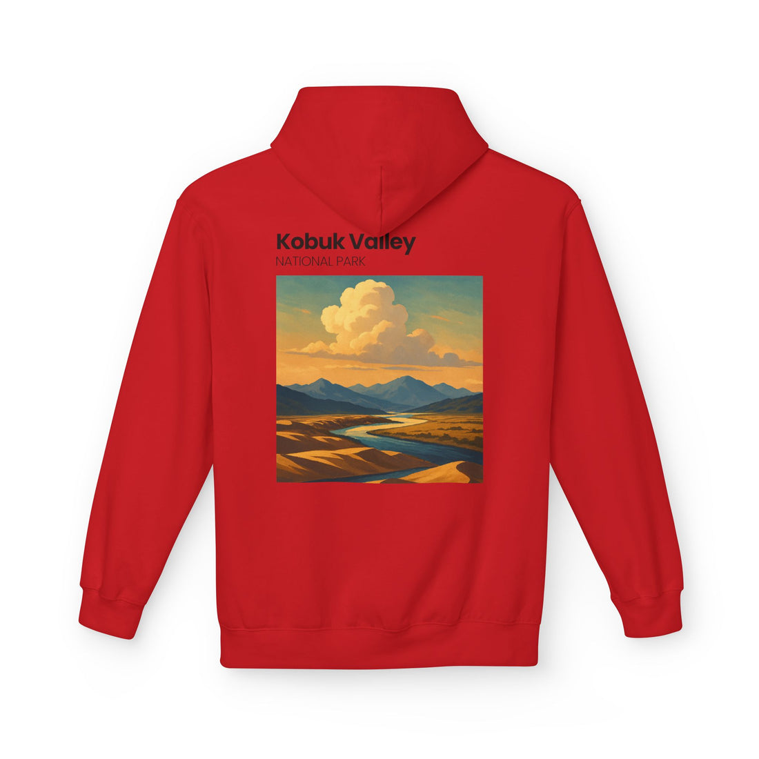 Kobuk Valley National Park landscape Hoodie | Vintage travel poster style