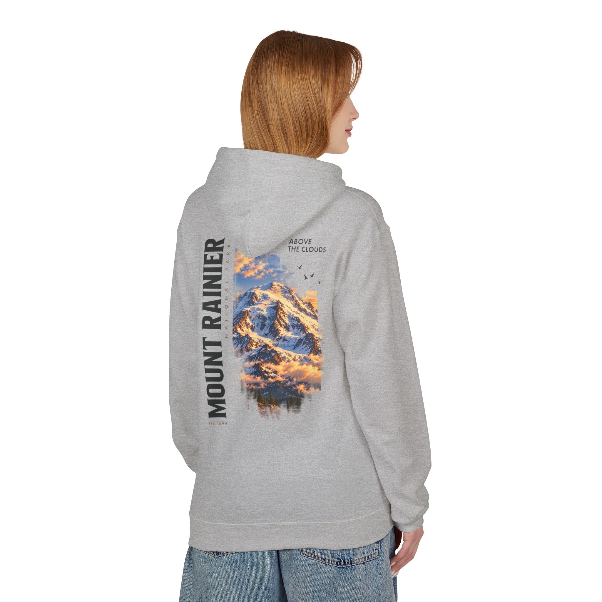 Mount Rainier National Park – Rainier Peak Graphic Hoodie