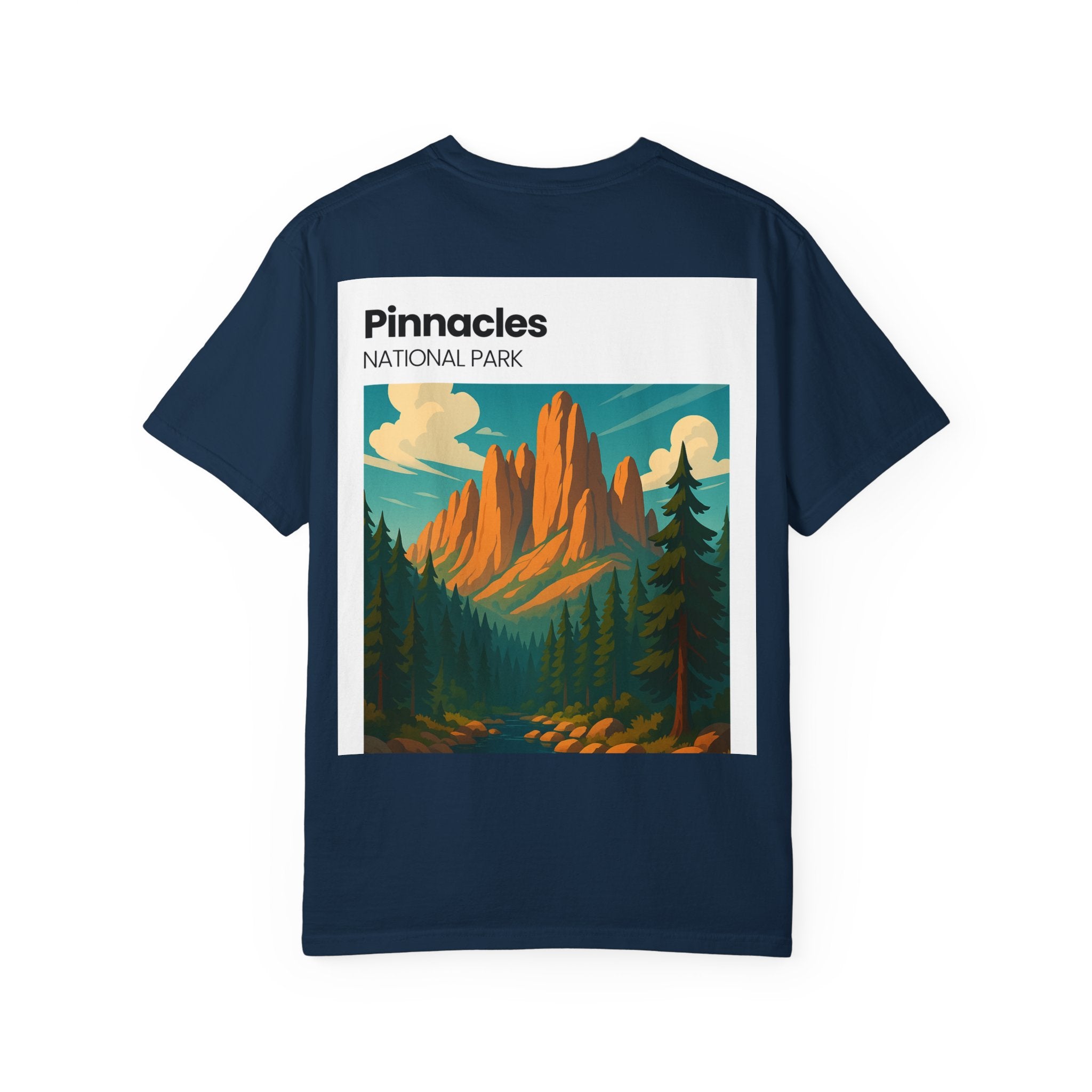 Pinnacles National Park landscape T-Shirt | retro nature poster design