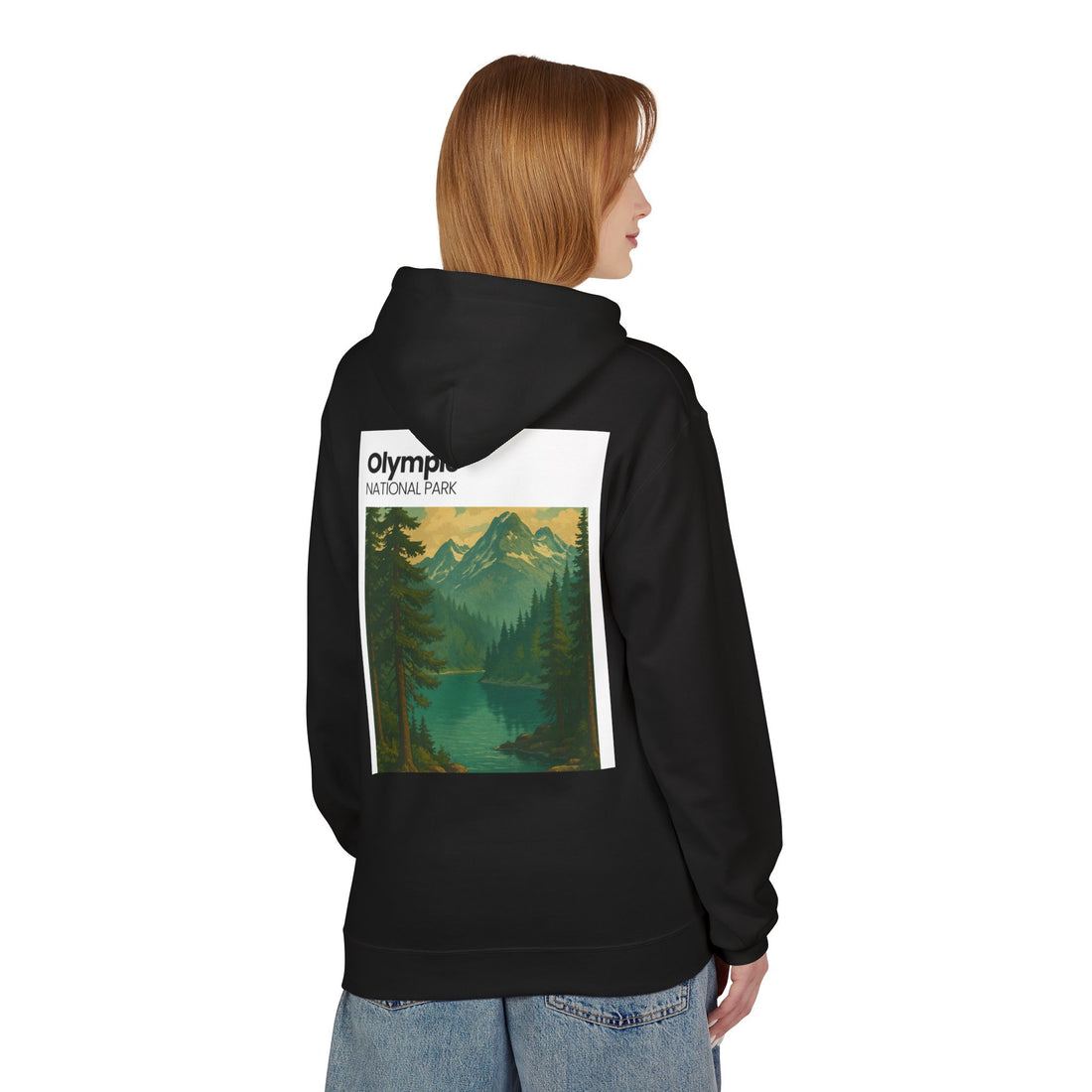 Olympic National Park landscape Hoodie | Mountain Lake Scenic Apparel