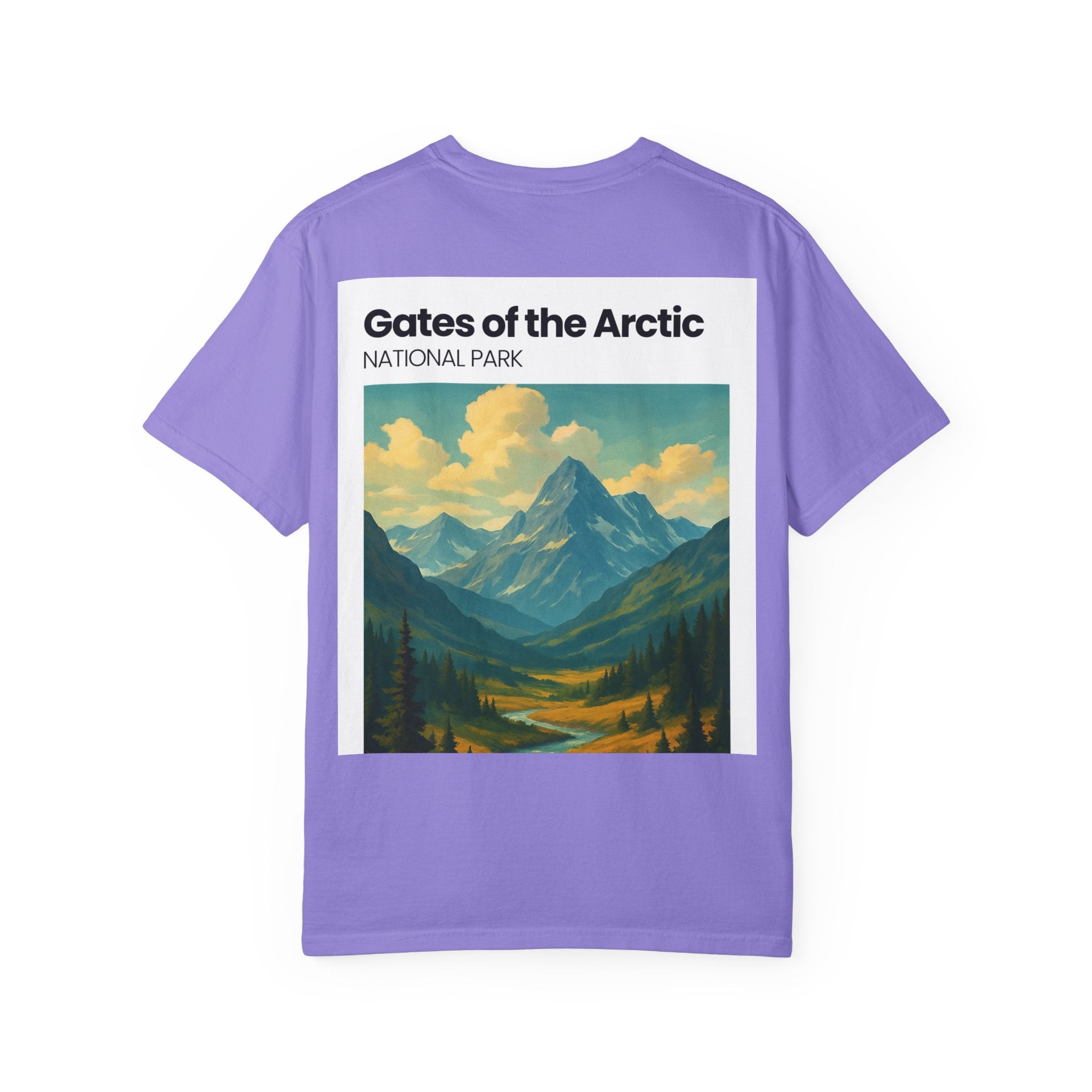 Gates of the Arctic Mountain Landscape T-shirt | National Park Poster Artwork