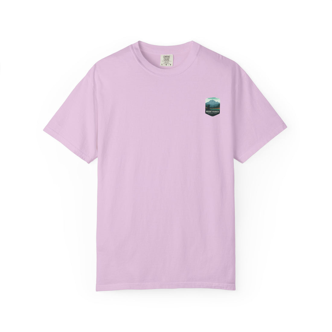 Mount Rainier National Park Poster T-Shirt | Vintage Landscape Graphic